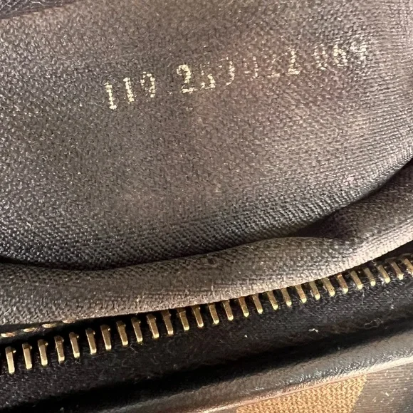 Fendi Black and Tan Striped Satchel - Picture 10 of 15